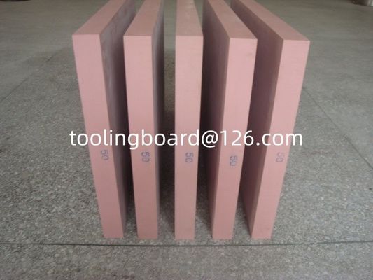 Pink tooling board ZK410, cheap chemical wood, used for making shoe sole mold